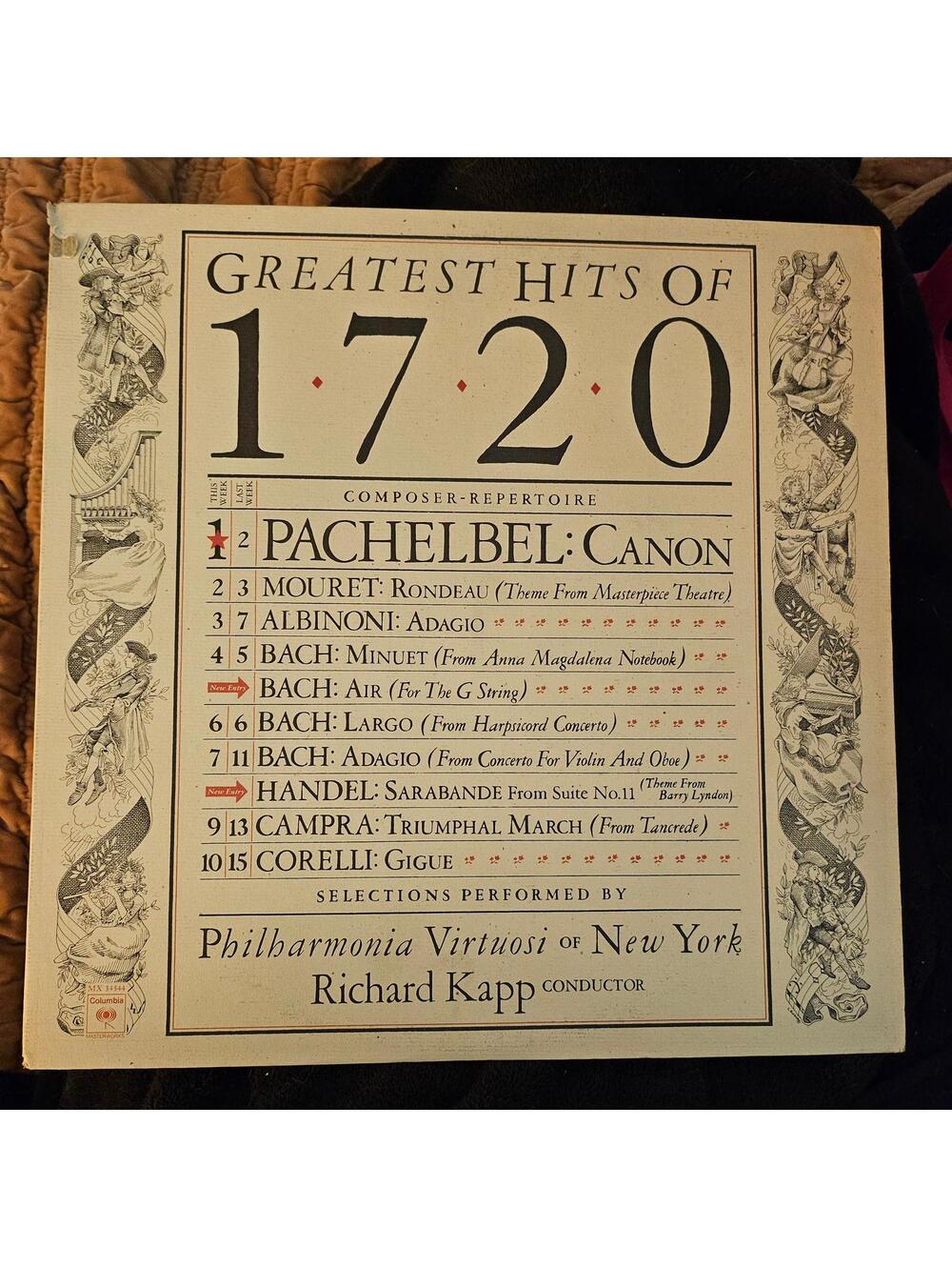 Greatest Hits Of 1720 / Richard Kapp, Philharmonia Virtuosi - vintage vinyl M/NM